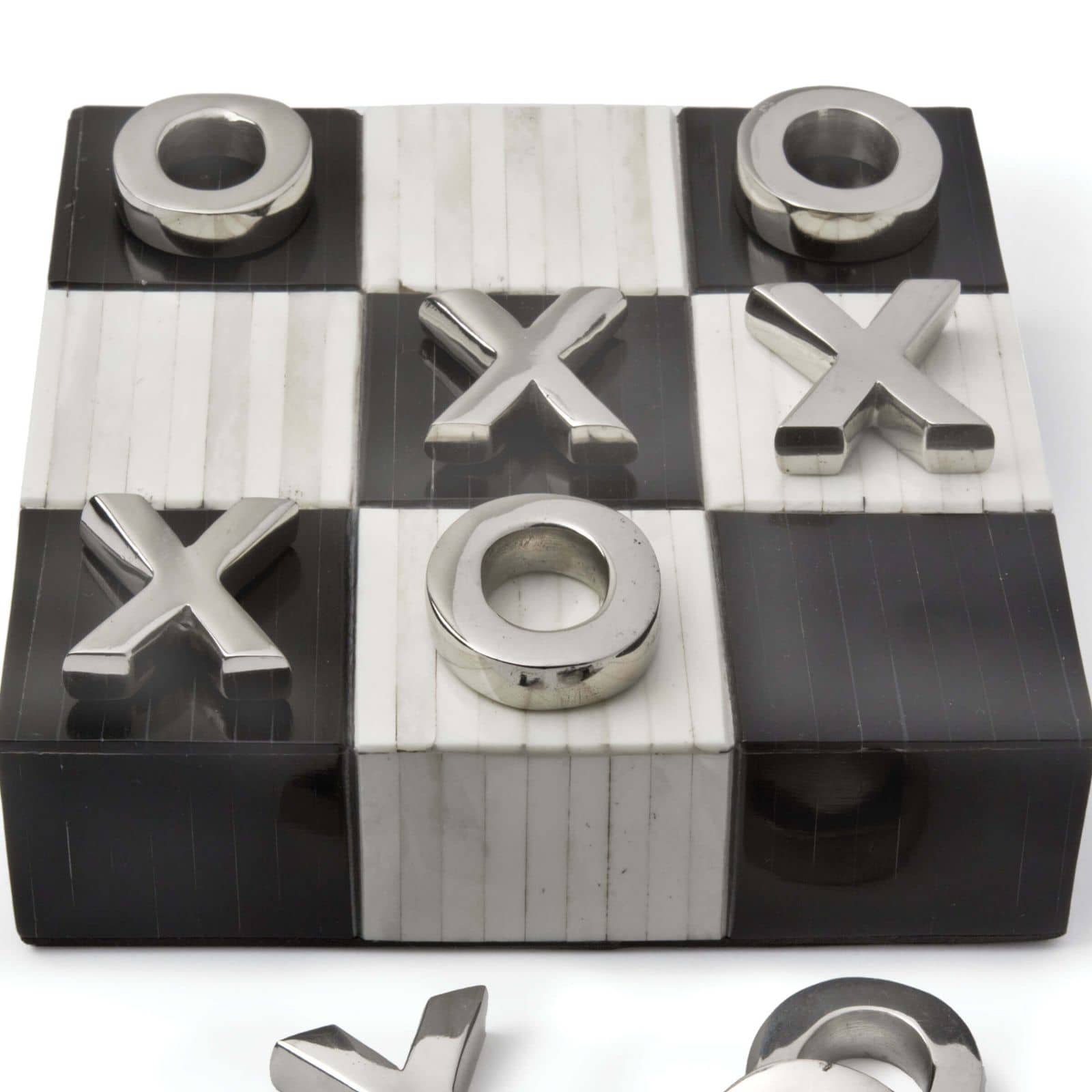 Tic Tac Toe Flat Board With Nickel Pieces | Regina Andrew